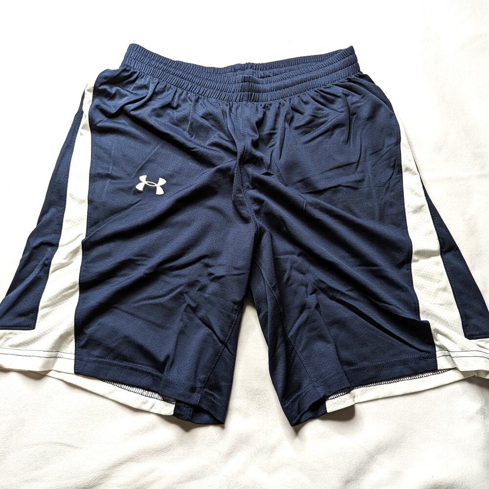 Under Armour Men's Lacrosse Shorts Blue New Heatgear Small